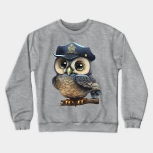 Owl Night Watchman Crewneck Sweatshirt